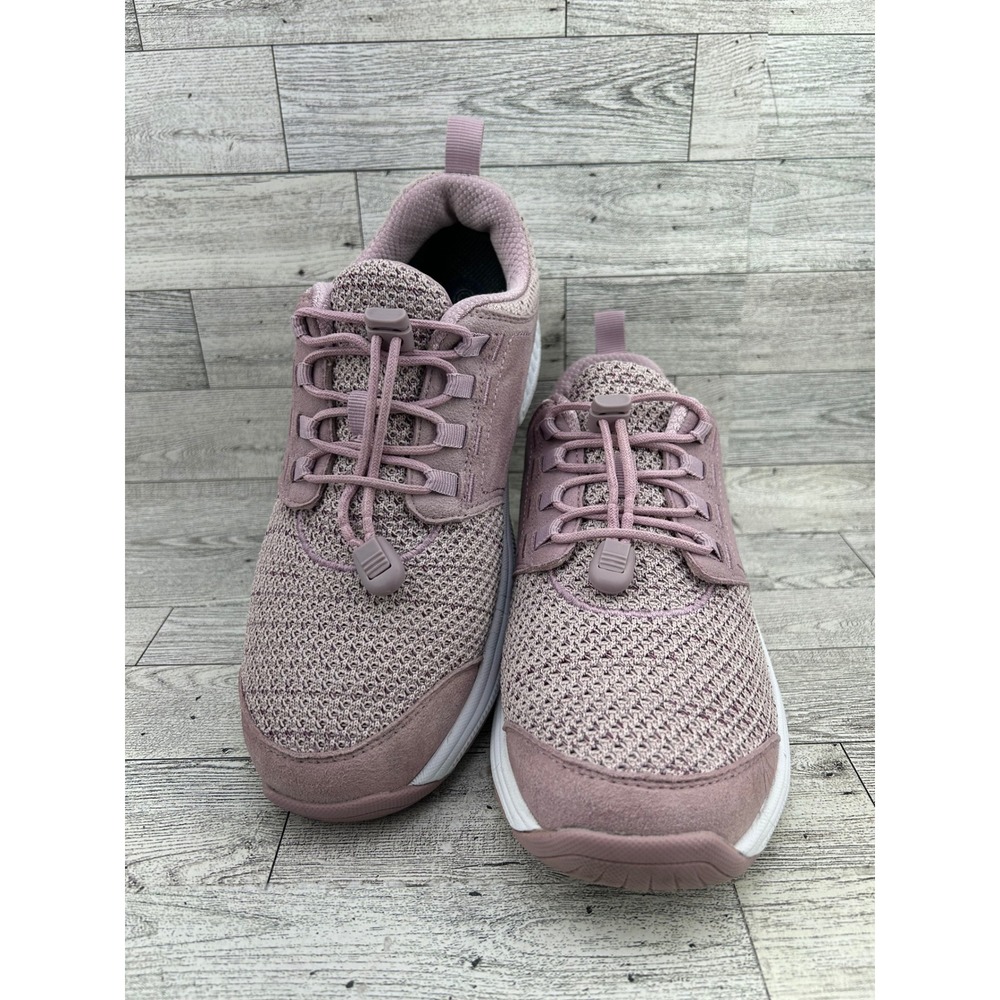 Orthofeet 846 Women 9 B Medium Mauve Pink Mesh Bungee Athletic Sneakers - Picture 2 of 16